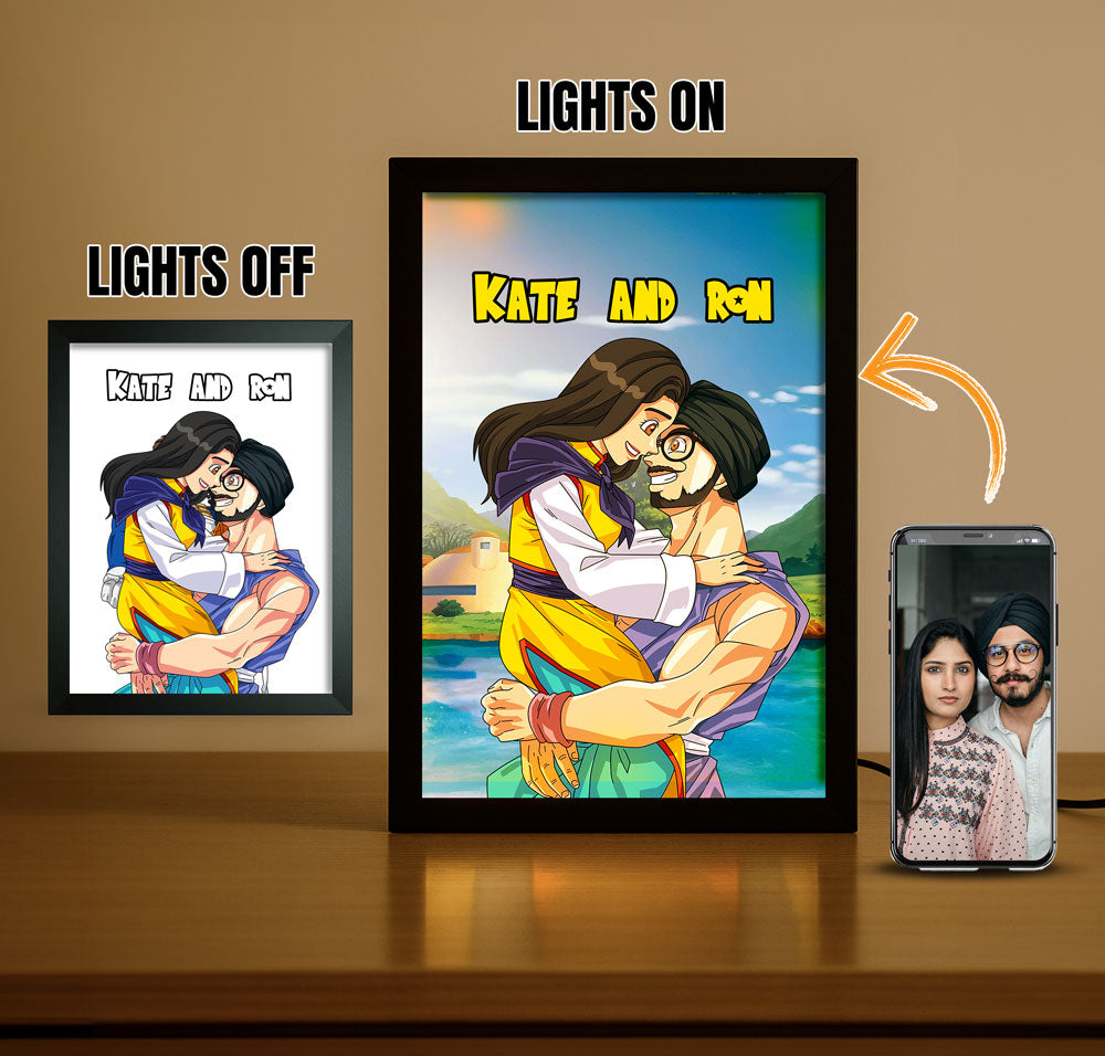 Saiyanify Me - Custom Light Box Art